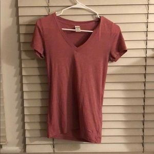 victoria secret basic pink v-neck